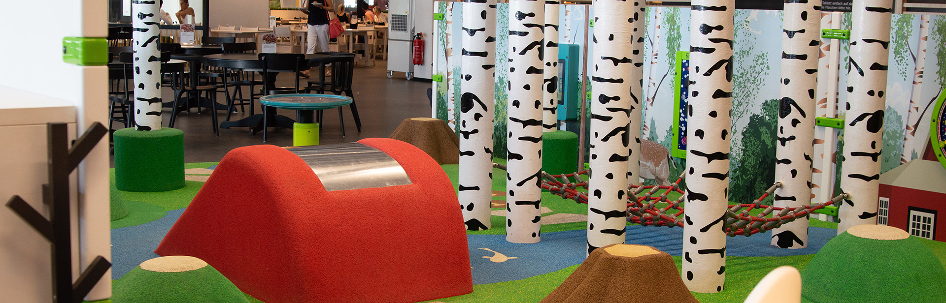 this image shows a kids corner in a restaurant