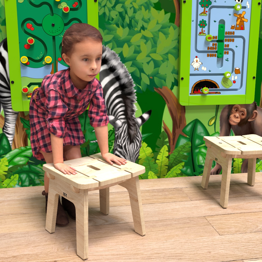 Roestig meer Bouwen Kinderkrukje Buxus hout voor uw speelhoek | IKC kinderstoelen