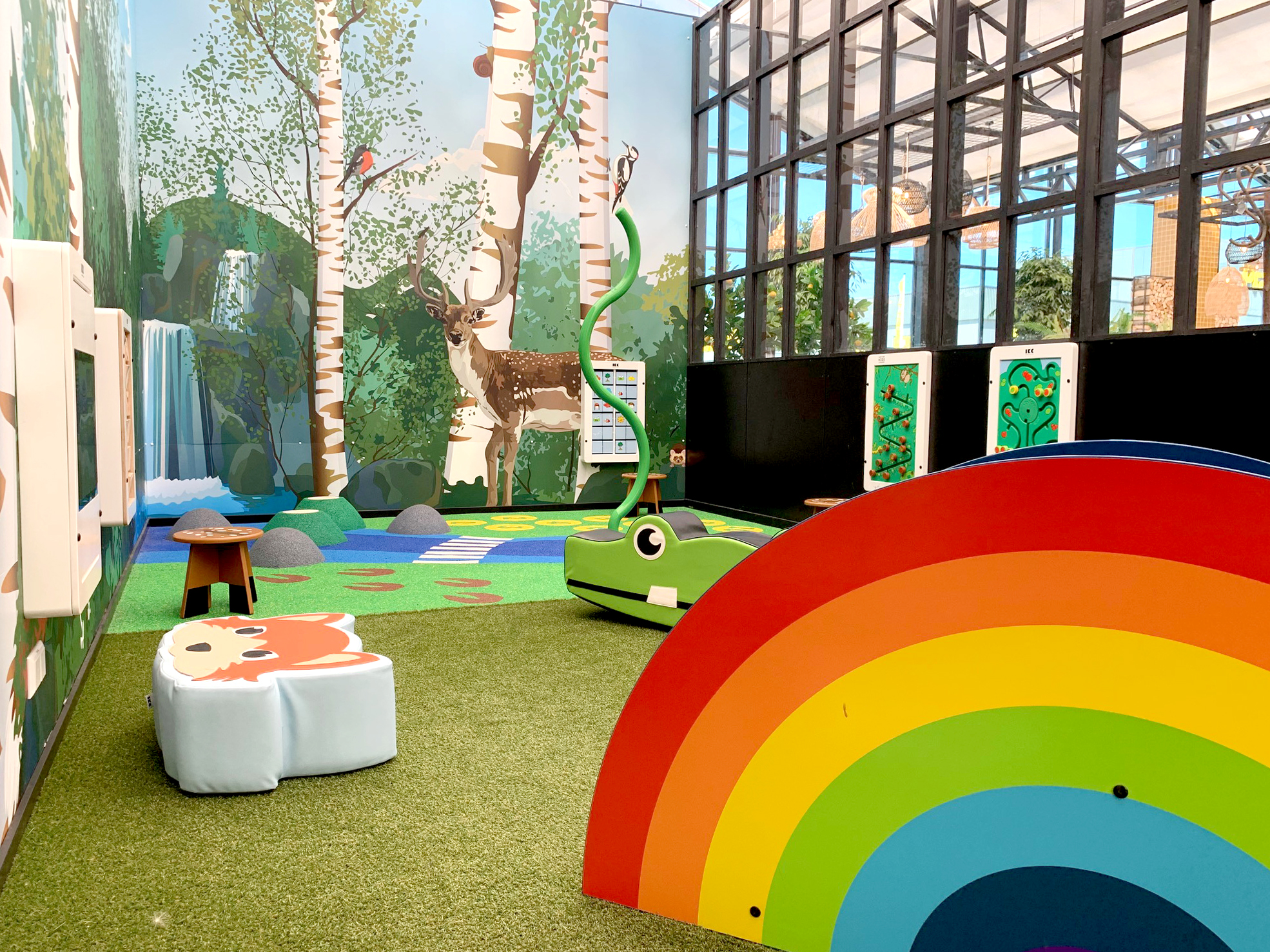 Kinderhoek als onderdeel van een tuincentrum Kinderhoek als onderdeel van een tuincentrum