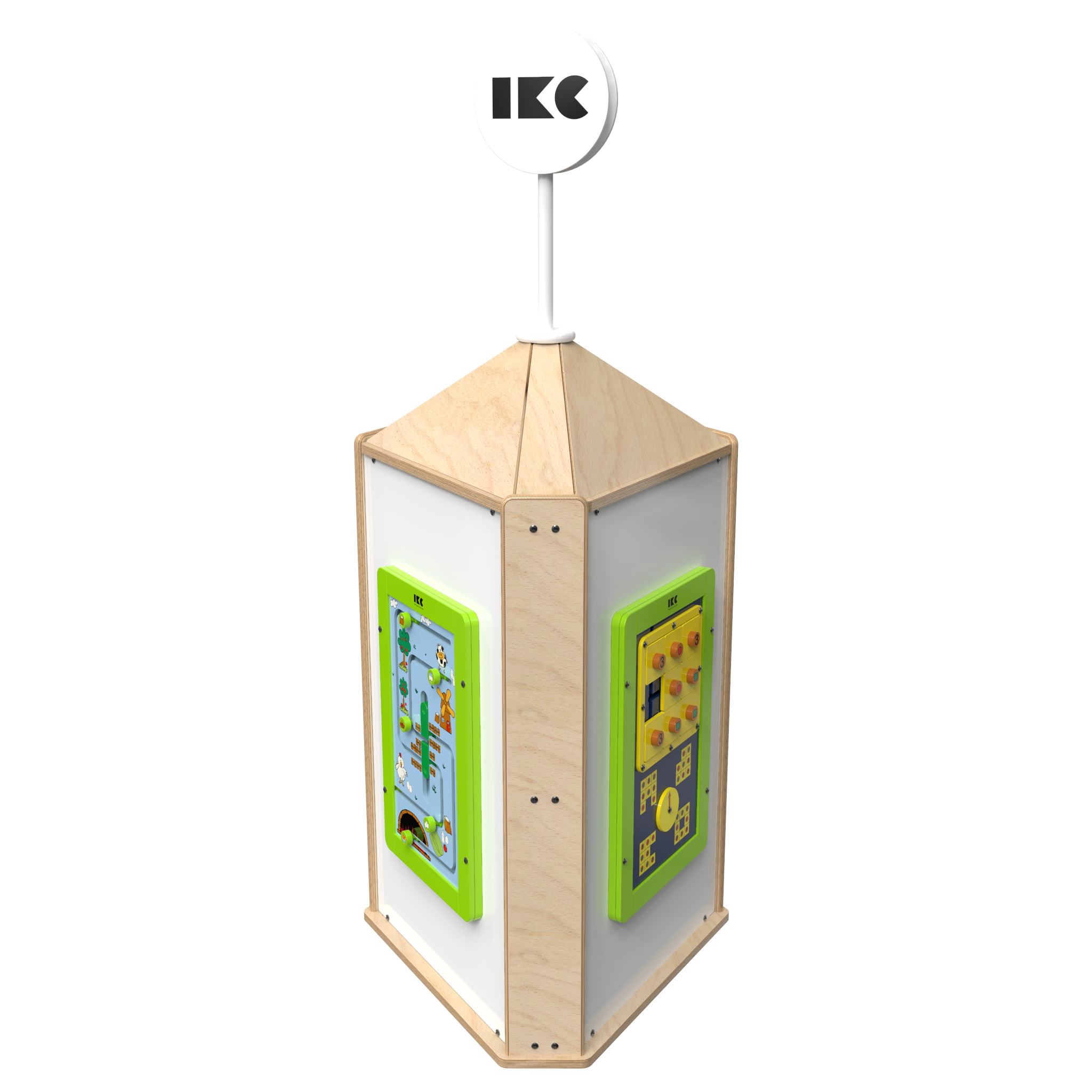 Speeltoren voor een kinderhoek met meerdere spellen  | IKC speelsystemen