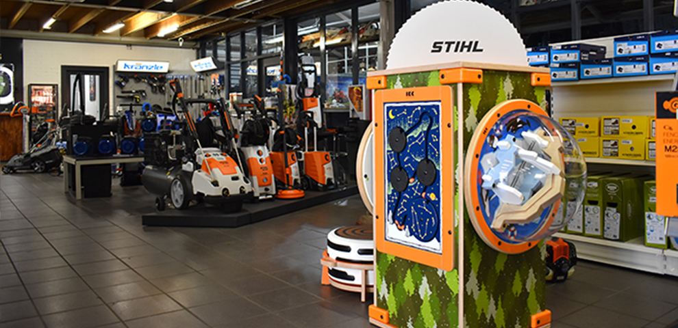 Speelhoek in winkel Speelhoek in winkel