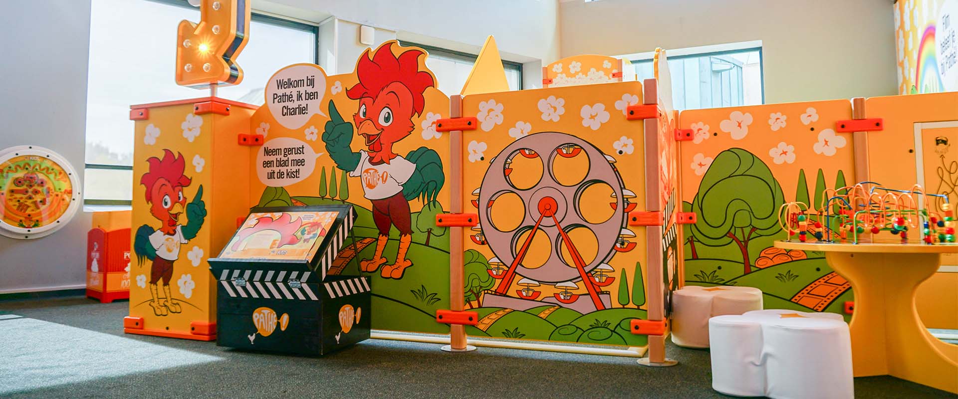 Een volledige custom speelruimte voor bioscoop Pathé Helmond Een volledige custom speelruimte voor bioscoop Pathé Helmond