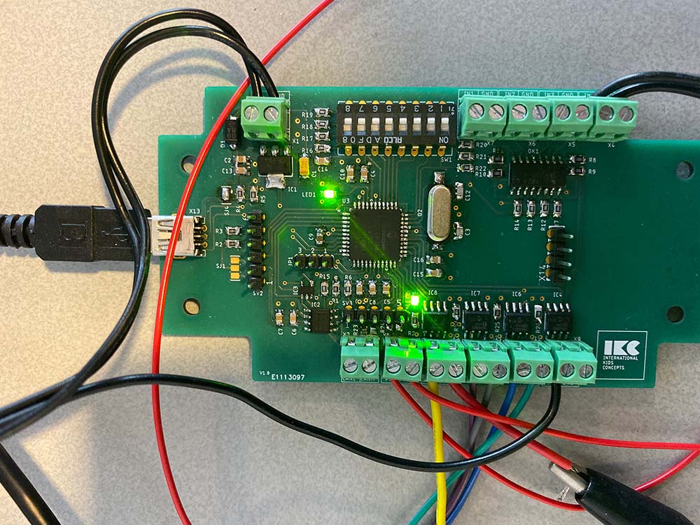 Printplaat voor de software voor onze interactieve speelsystemen