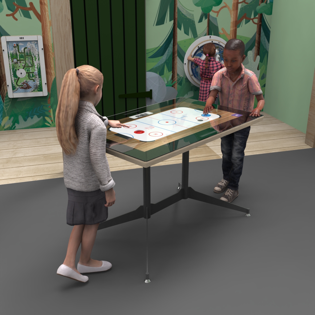 afbeelding sfeerimpressie interactieve speeltafel deluxe versie met wandspellen