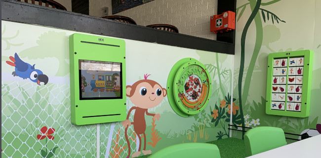 wandspellen in een voetbalkantine wandspellen in een voetbalkantine