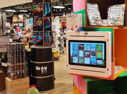 Kinderhoek in een boekwinkel Kinderhoek in een boekwinkel