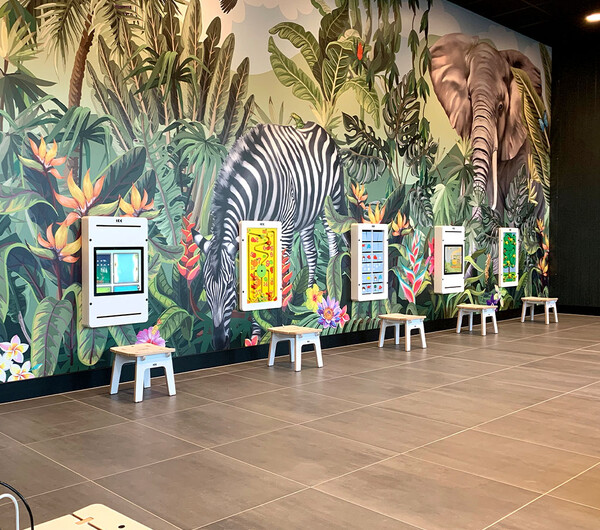Kinderhoek als onderdeel van een tuincentrum Kinderhoek als onderdeel van een tuincentrum
