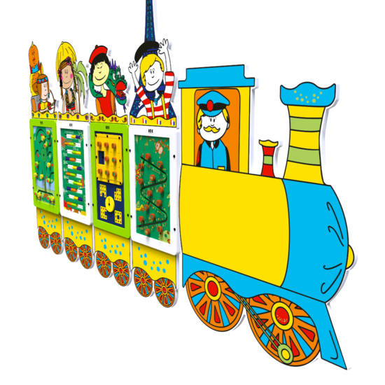 speelsysteem in het trein thema voor meerdere speelelementen | IKC speelsystemen voor kinderen