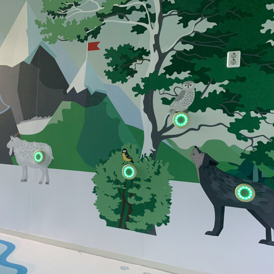 speelwand met geluidseffecten van dieren experience wall activity spel activiteitenspel