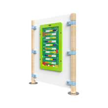 Hekwerk voor een kinderhoek met een wandspel | IKC hekwerken Hekwerk voor een kinderhoek met een wandspel | IKC hekwerken